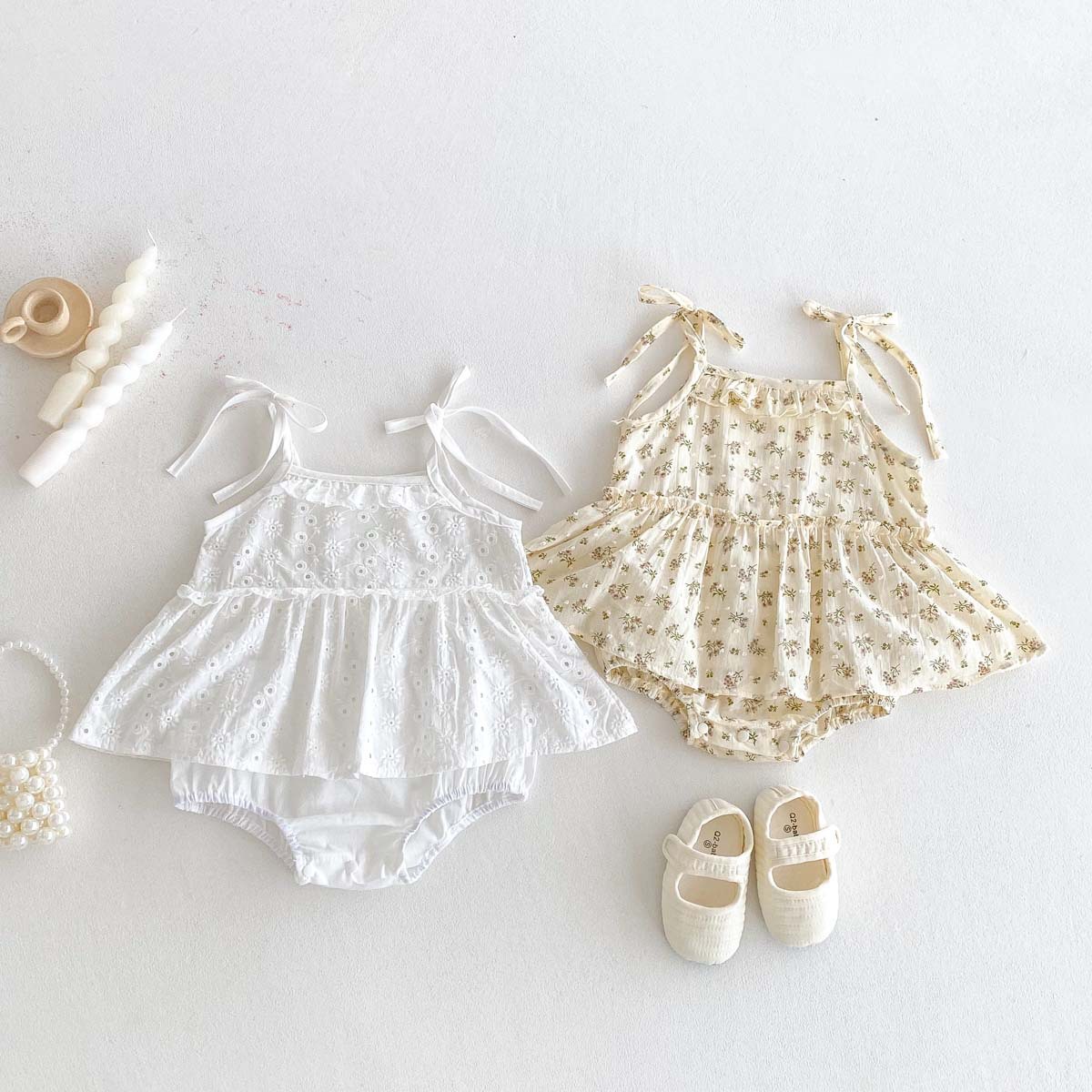 2025新入荷FL★ベビー服　ロンパース★66cm〜90cm 2色