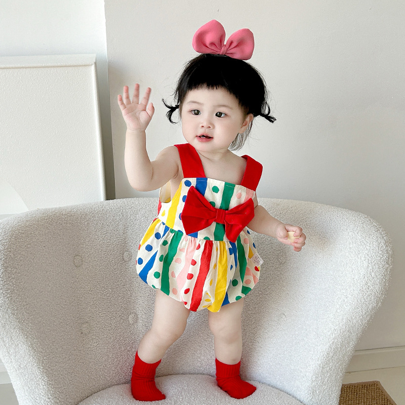 「2025」子供服★ロンパース★袖なし★可愛いツ★韓国風子供服★66cm〜90cm
