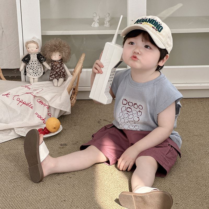「2025」子供服★トップス★ショートパンツ★韓国風子供服★2色73cm〜100cm