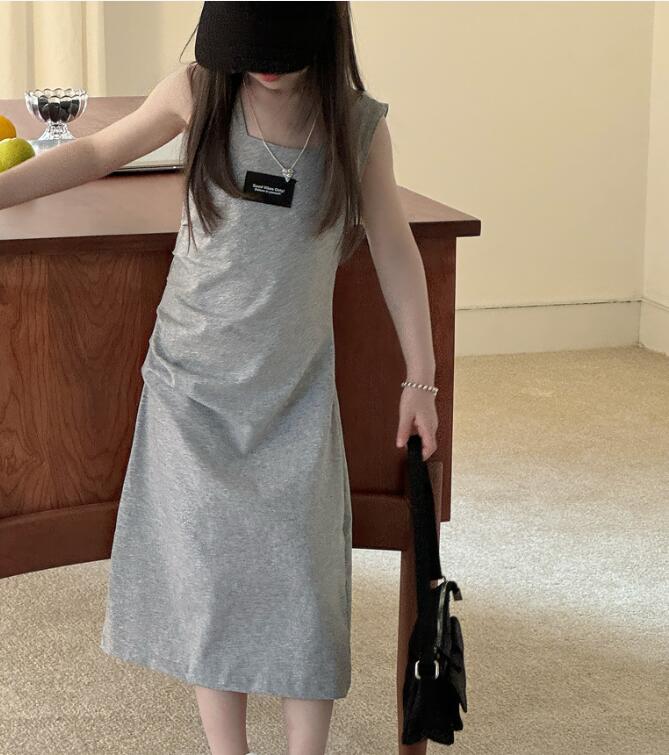 「2025」子供服★ワンピース★袖なし★韓国風子供服★2色90cm〜140cm