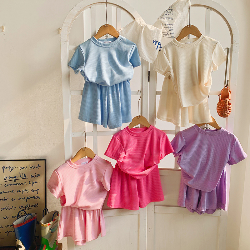 2025★夏新作★韓国風ベビー服★トップス+ズボン★90cm〜150cm 5色