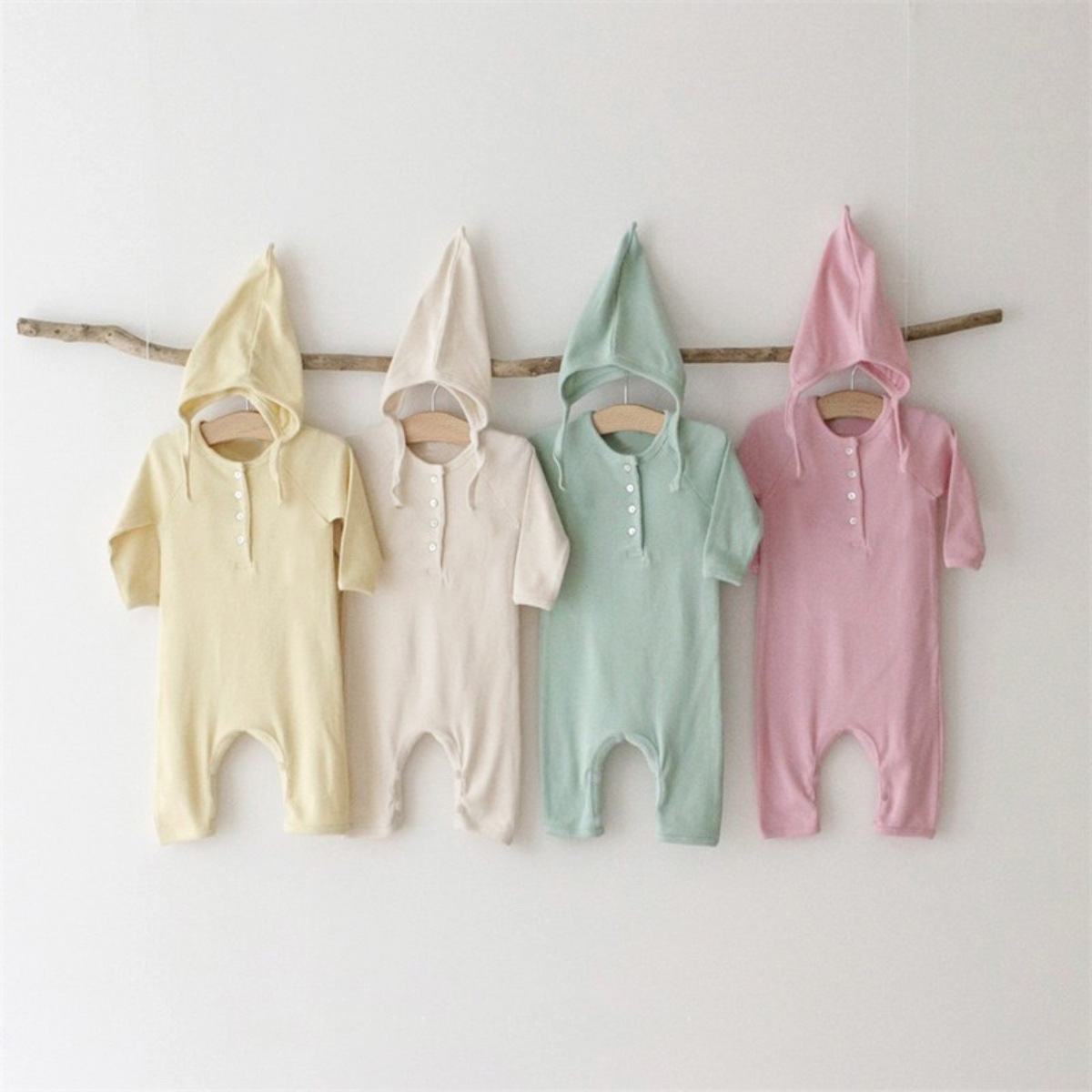 2025秋新入荷★ベビー服　ロンパース+帽子★66cm〜90cm 2色
