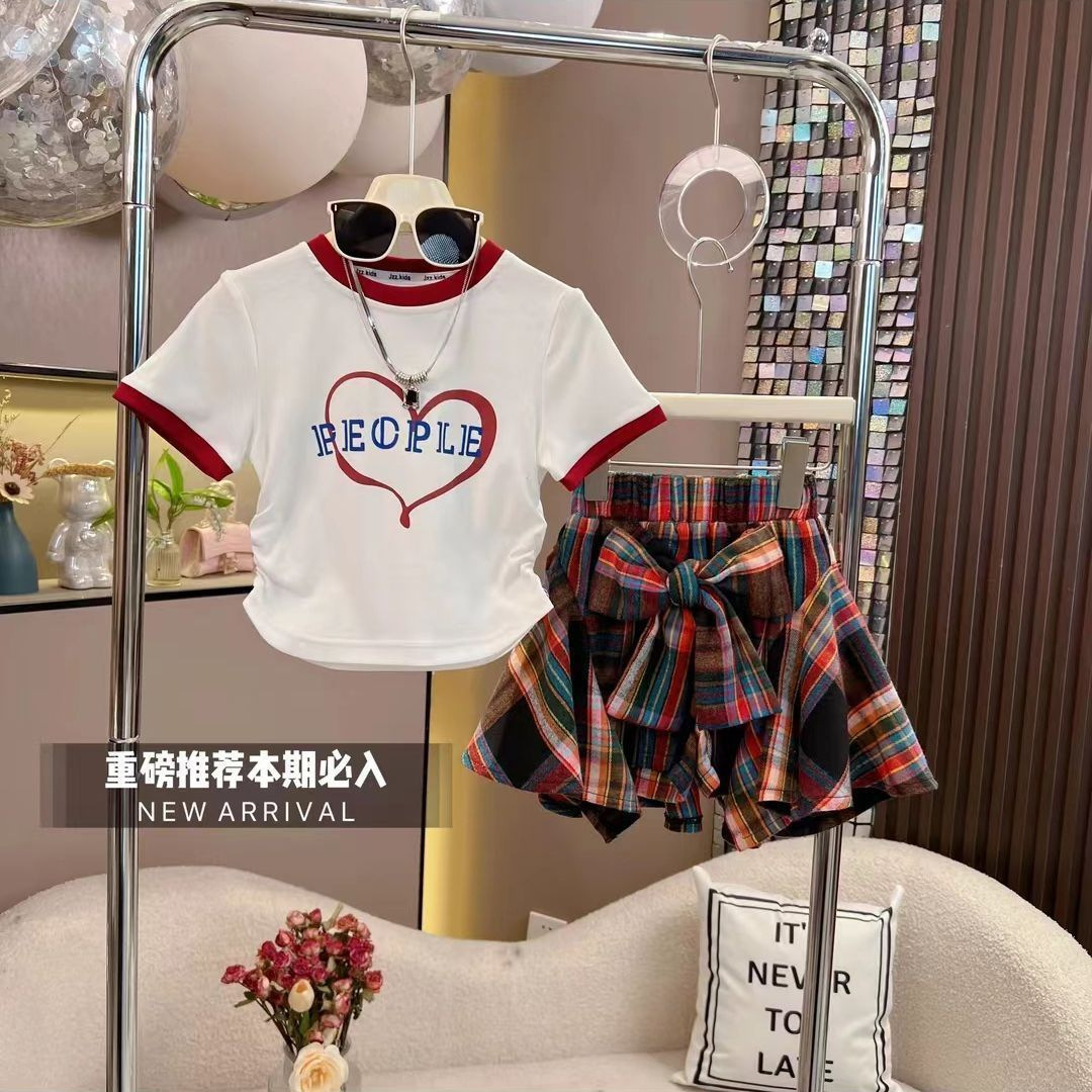 2025★夏新作★韓国風子供服★トップス+スカート★110cm〜160cm