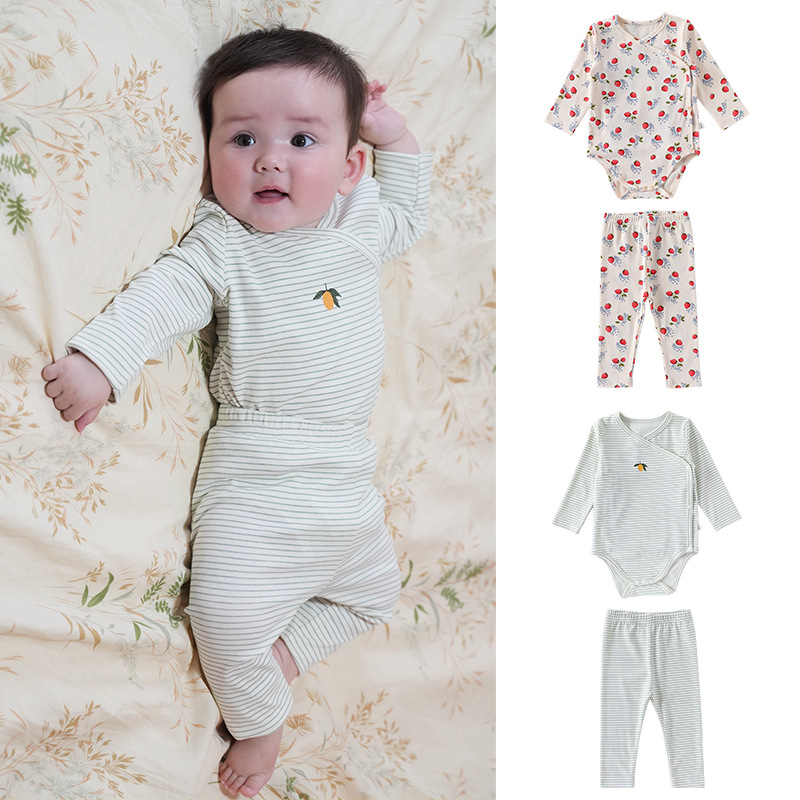 2025秋新入荷★ベビー服　ロンパース&ズボン分けて★66cm〜90cm 2色