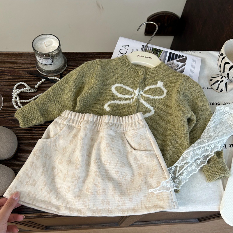 2025秋新品★子供服　カーディガン&スカート★80cm〜140cm