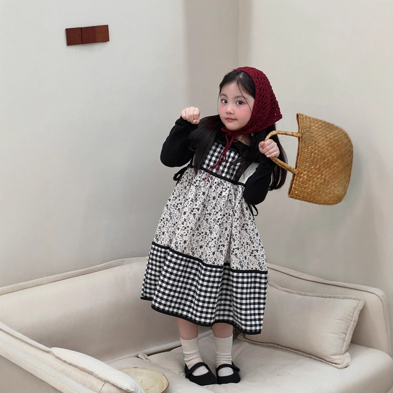 2025★春秋新作★韓国風子供服★トップス★ワンピース★90cm〜150cm 2色
