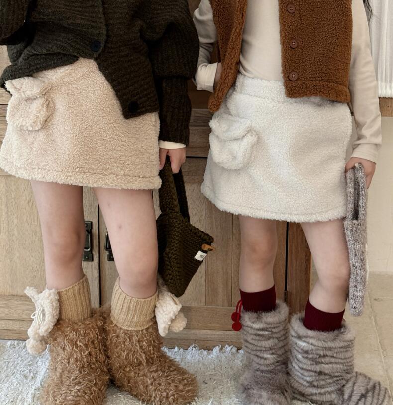 2025冬新品Y★子供服　スカート★90cm〜150cm 2色