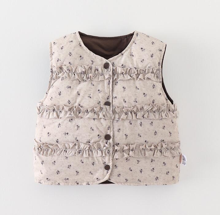 2025冬新品★子供服 　ベストコート★80cm〜110cm