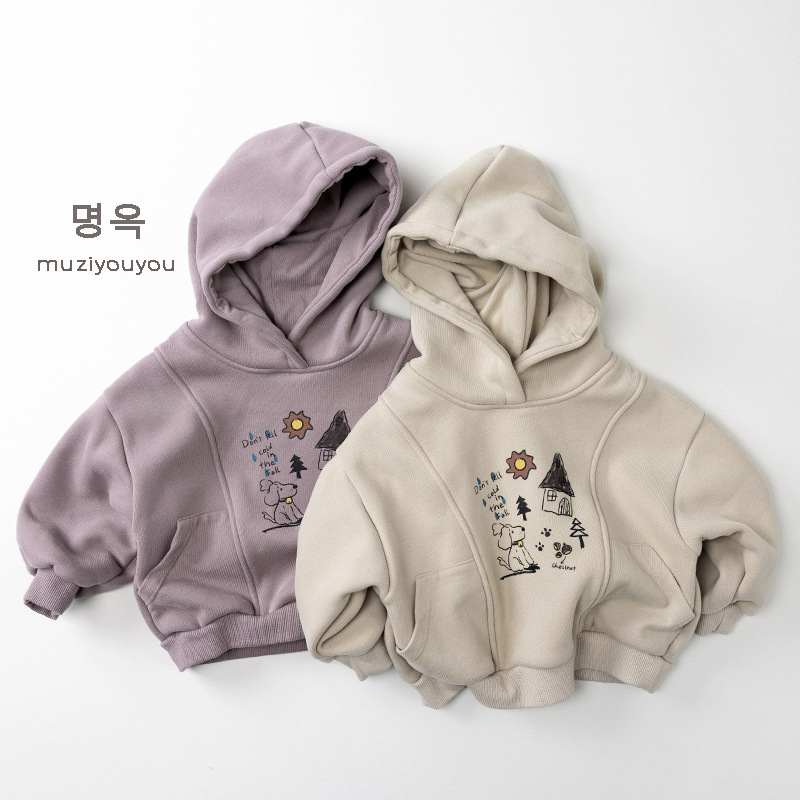 2025冬新品muj★子供服　パーカー　トップス★80cm〜130cm 2色