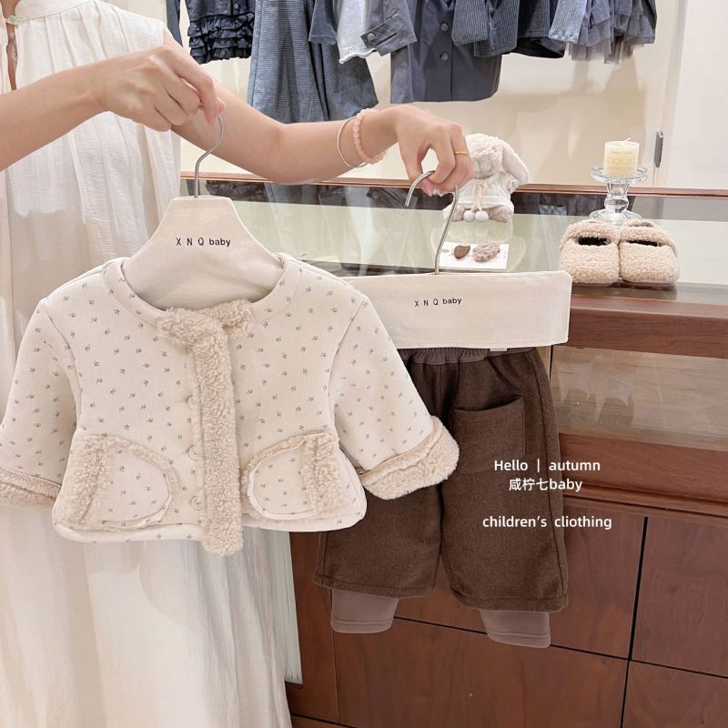 2025冬新品XN★子供服 　コート&ズボン分けて★80cm〜130cm