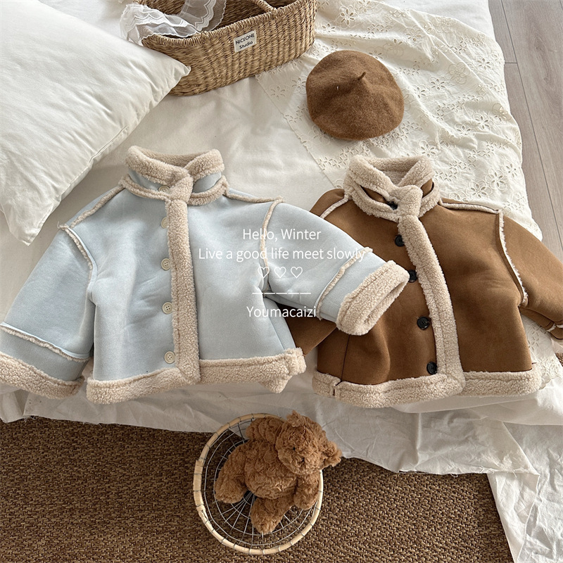 2025冬新作XF★子供服 　コート★80cm〜130cm 2色