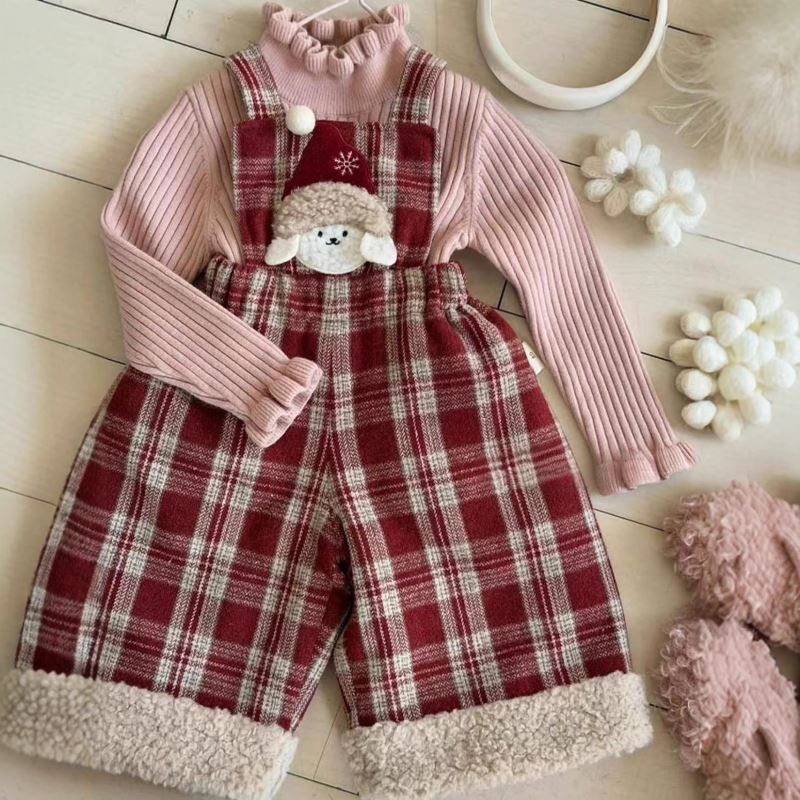 2025冬新品SX★子供服　セーター&サロペット分けて★80cm〜130cm