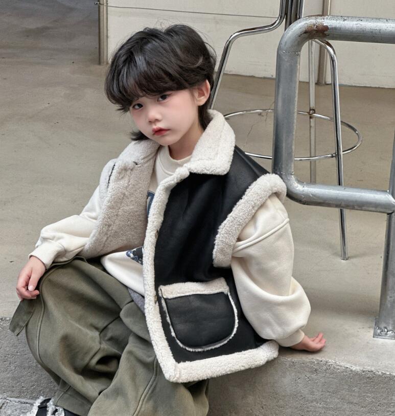 2025冬新品MT★子供服 　ベストコート★90cm〜150cm