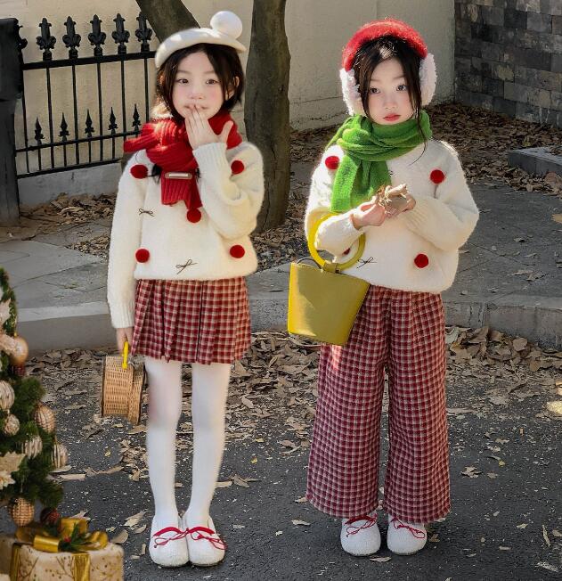 2025クリスマス服★子供服　セーター& スカート&ズボンわけて★90cm〜140cm