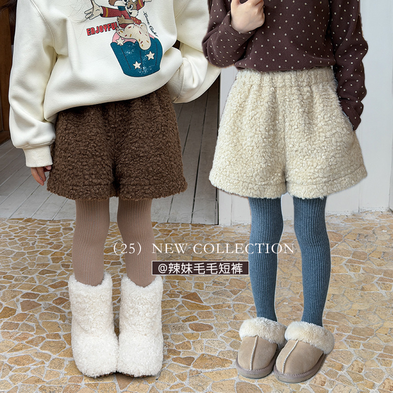 2025冬新品A★子供服　ショートズボン★90cm〜170cm 2色