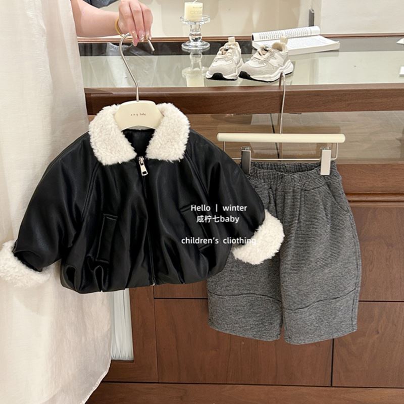 2025冬新品★子供服 　コート&ズボン分けて★80cm〜130cm