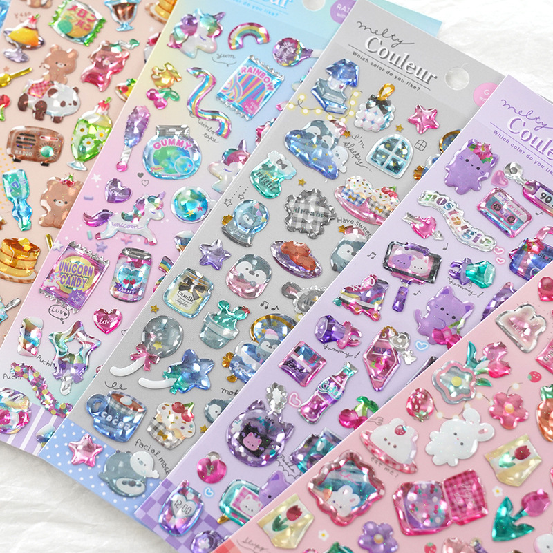 子供お褒めシール★立体エンボス★防水ステッカー ★DIY デコレーション用