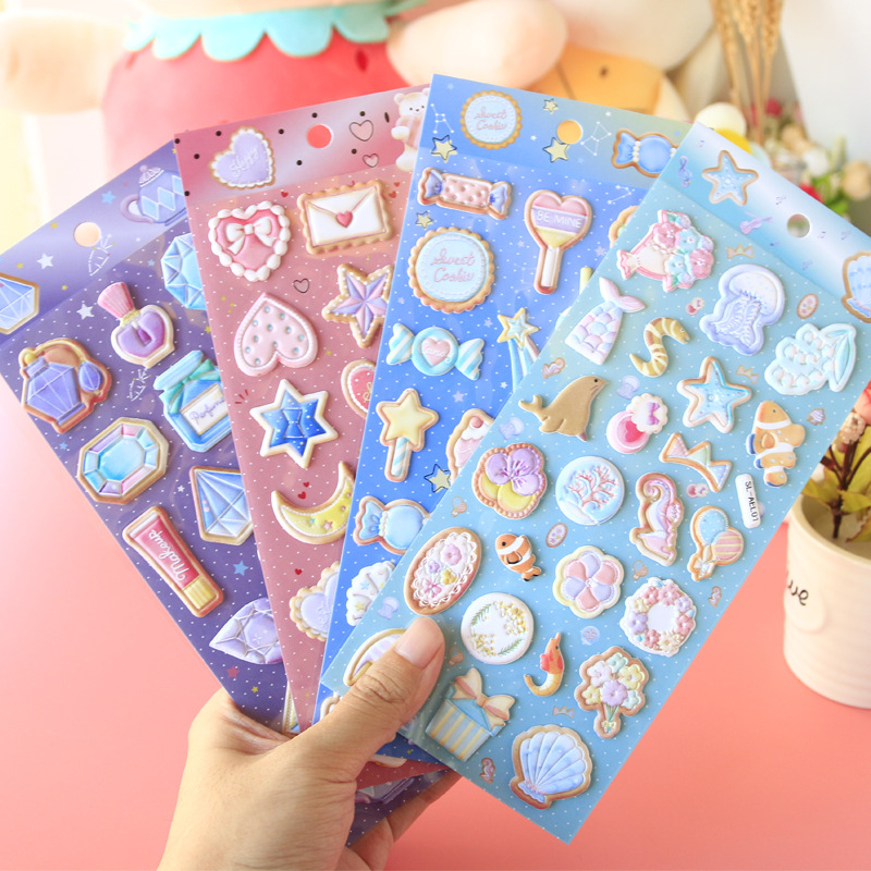 子供お褒めシール★立体エンボス★防水ステッカー ★DIY デコレーション用