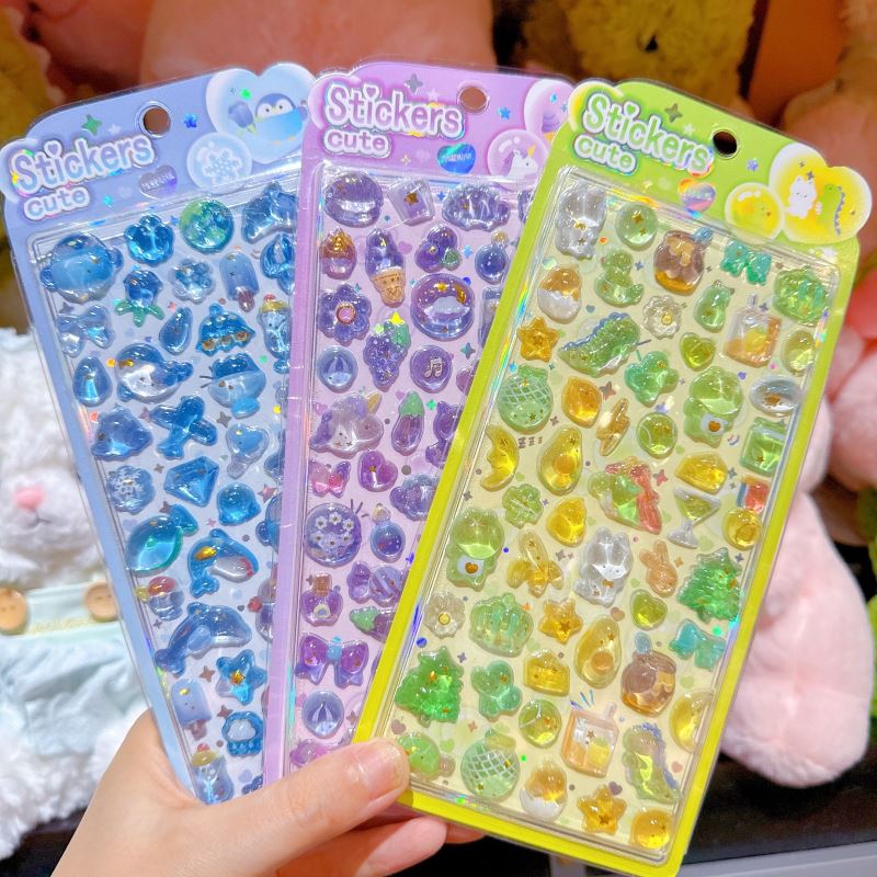 子供お褒めシール★立体エンボス★防水ステッカー ★DIY デコレーション用