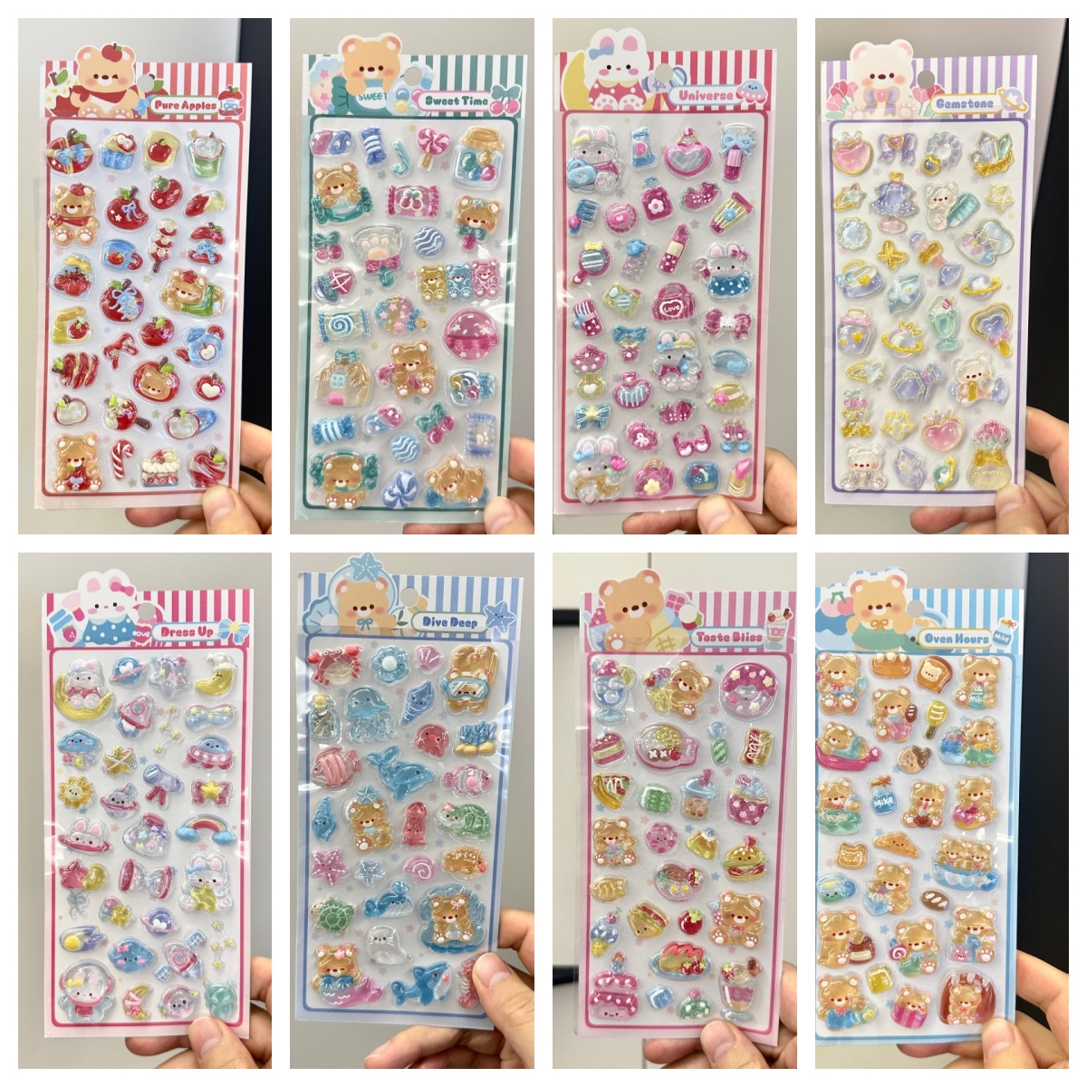 2026★DIY手作り ステッカー★粘着シール★3D★手帳素材