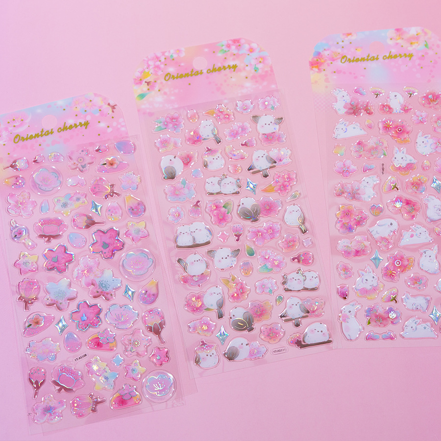 DIY手作り ステッカー★粘着シール★手帳素材