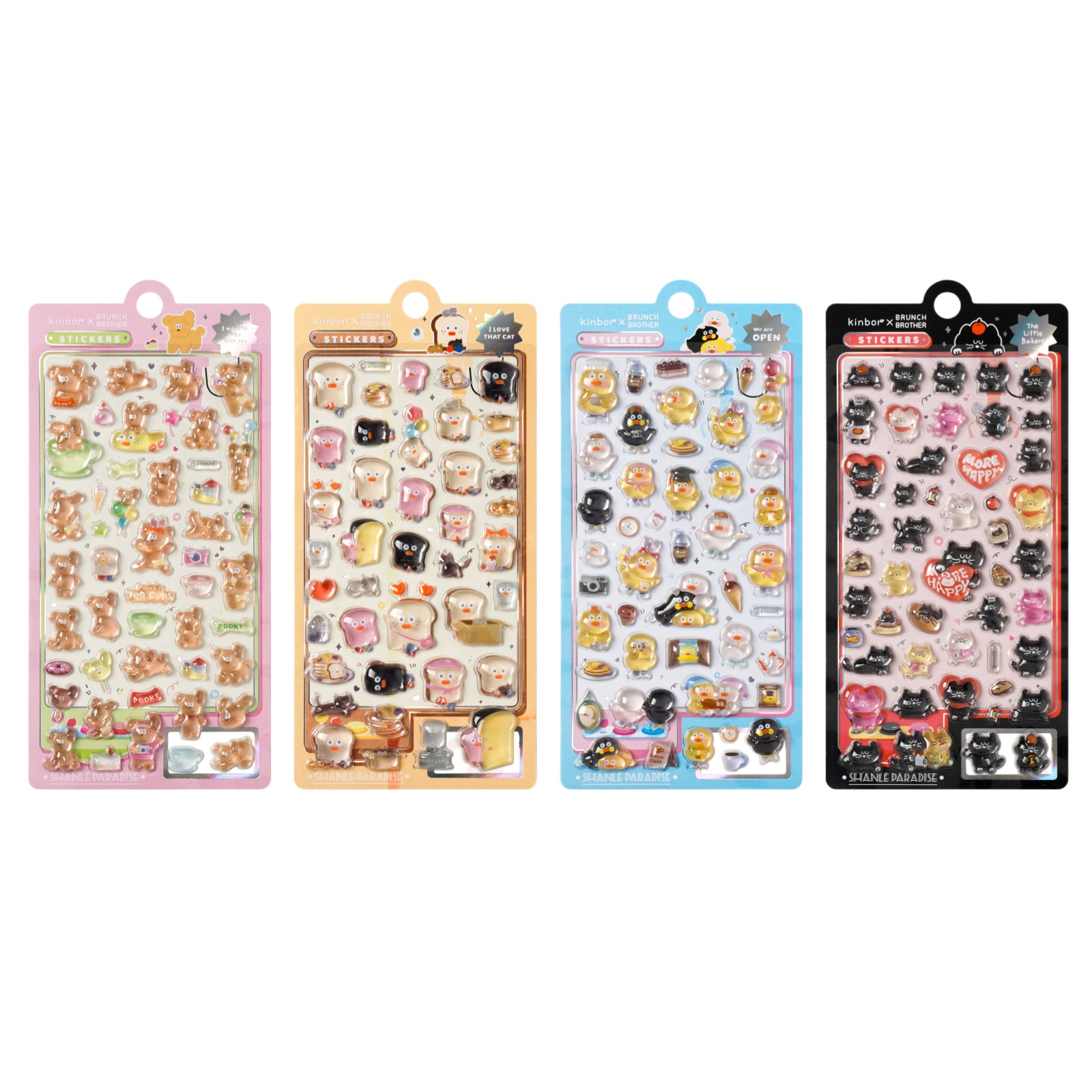 DIY手作り ステッカー★粘着シール★3D★手帳素材