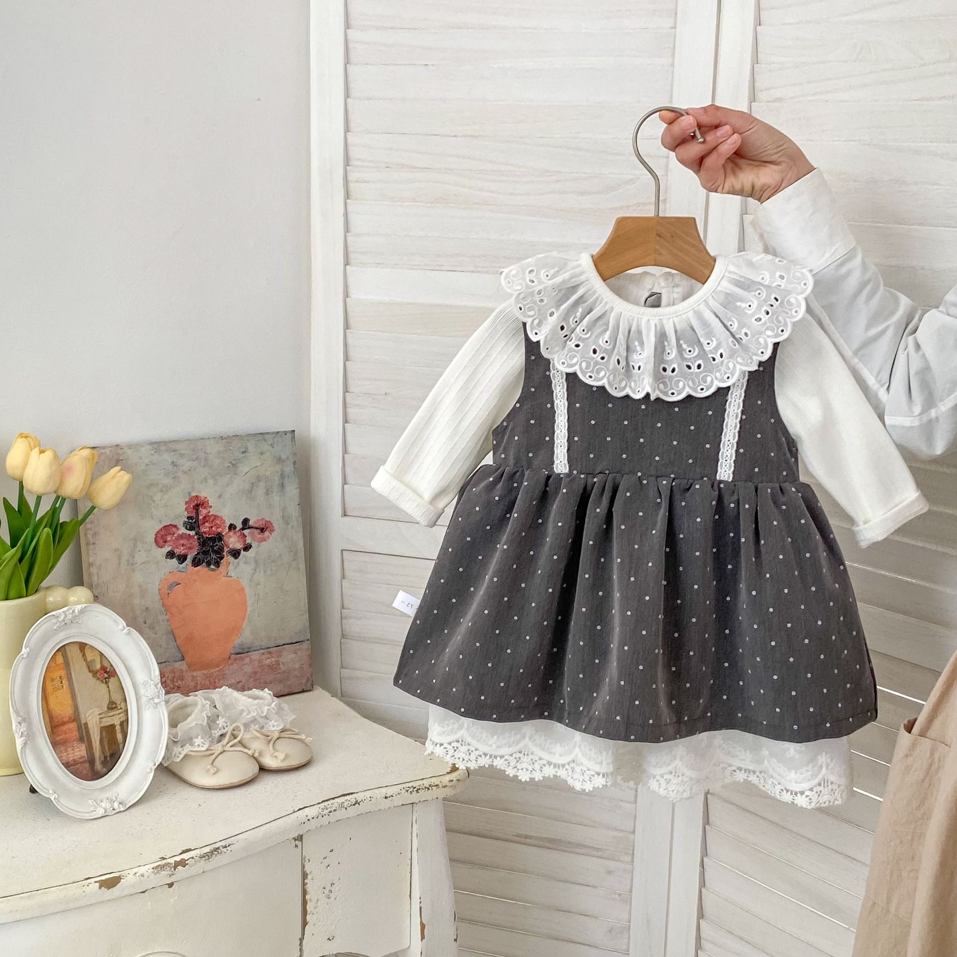 「2026」子供服★トップス★インナーシャツ★ワンピース★韓国風子供服★2色73cm〜120cm