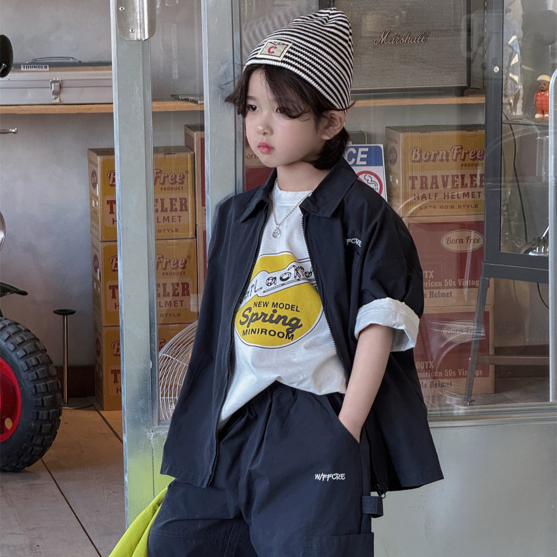 2026新品H★子供服　セットアップ★100cm〜160cm 2色
