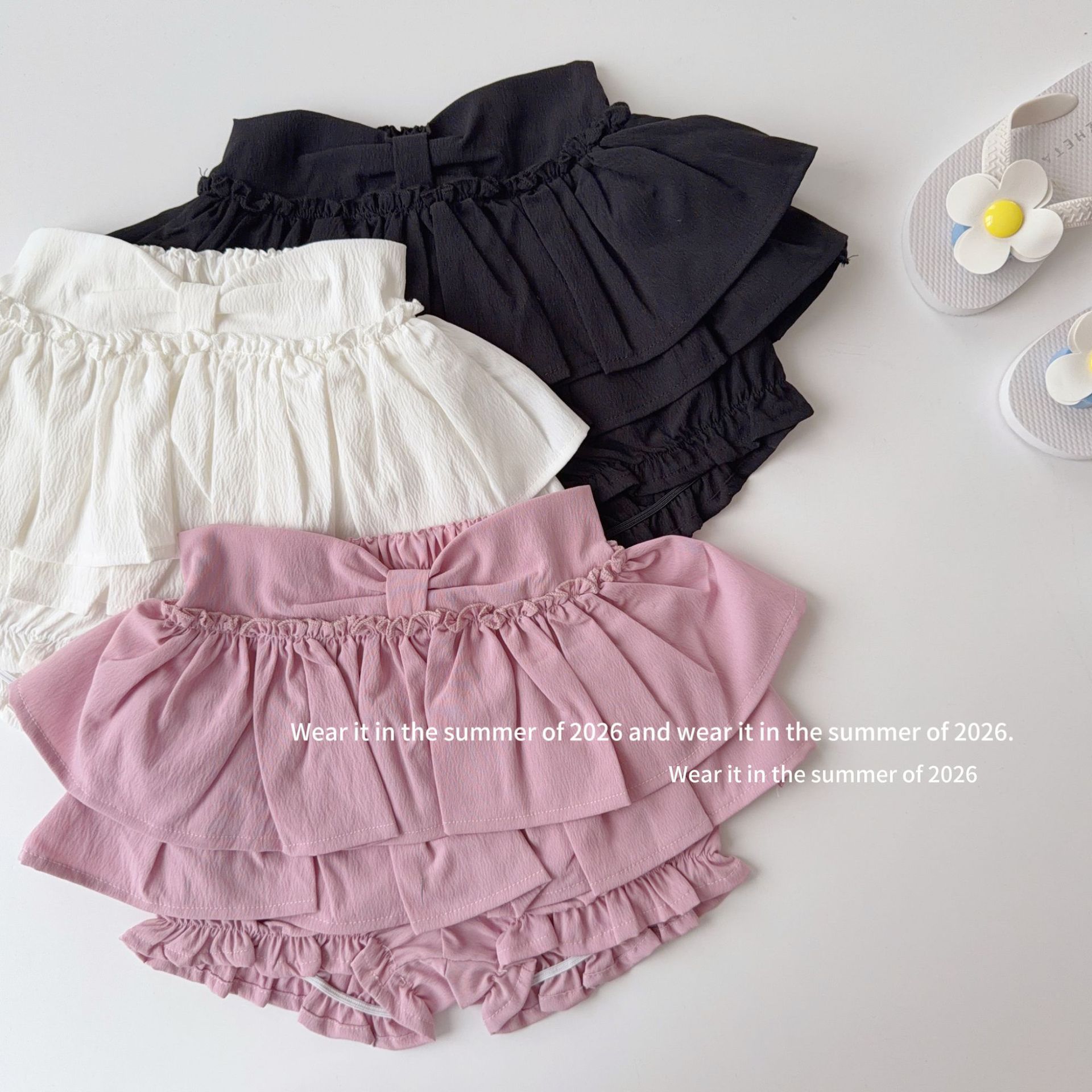 2026新品TQ★子供服　スカート★90cm〜150cm 3色