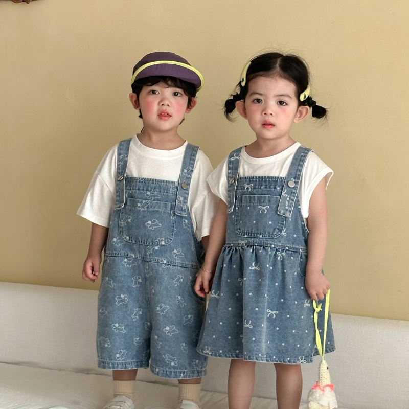 2026新品QMM★子供服　サロペット&ワンピース★80cm〜150cm