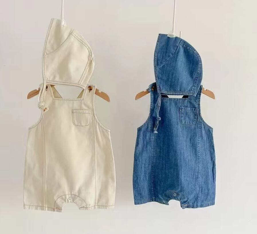 2026新入荷★ベビー服　連体服+帽子★66cm〜90cm 2色