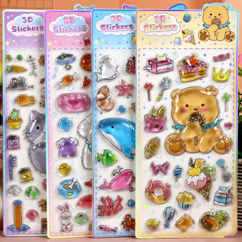 子供お褒めシール★立体★防水ステッカー ★DIY デコレーション用