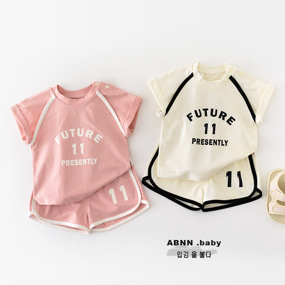 2026★夏新作★韓国風ベビー服★トップス+ズボン★73CM〜100cm 2色