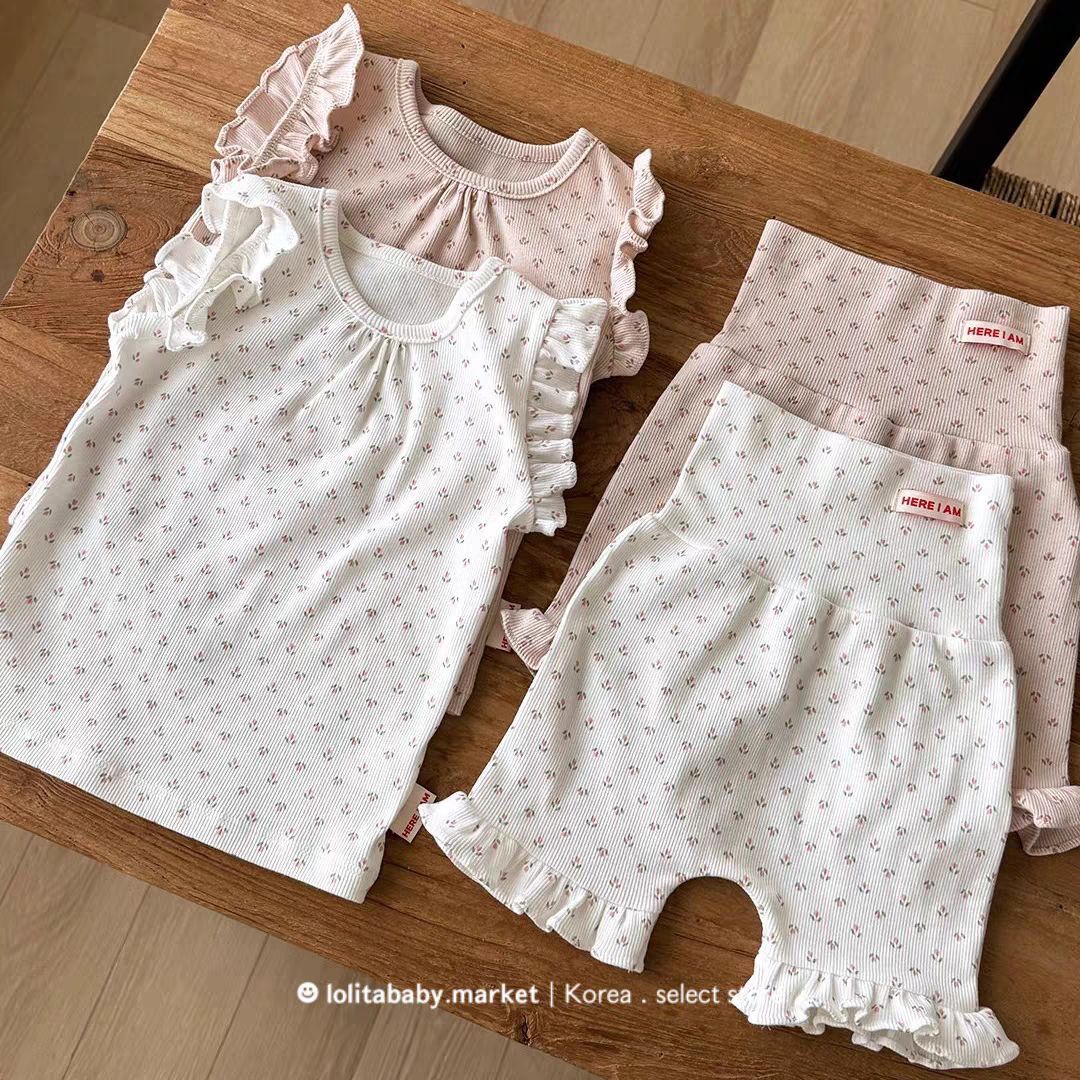 2026★夏新作★韓国風ベビー服★トップス+ズボン★73CM〜120cm 2色