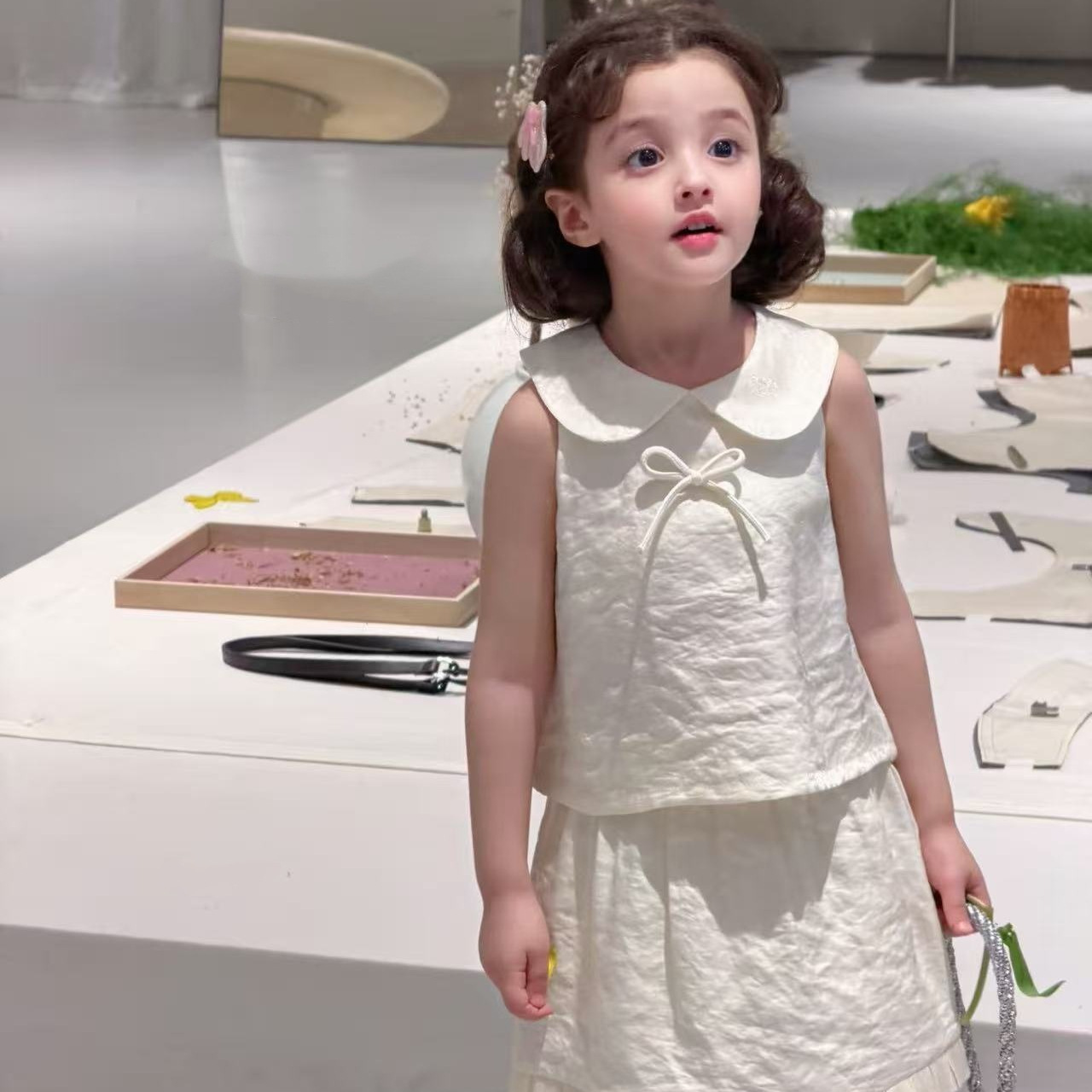 2026★夏新作★韓国風子供服★トップス+スカート★7〜17