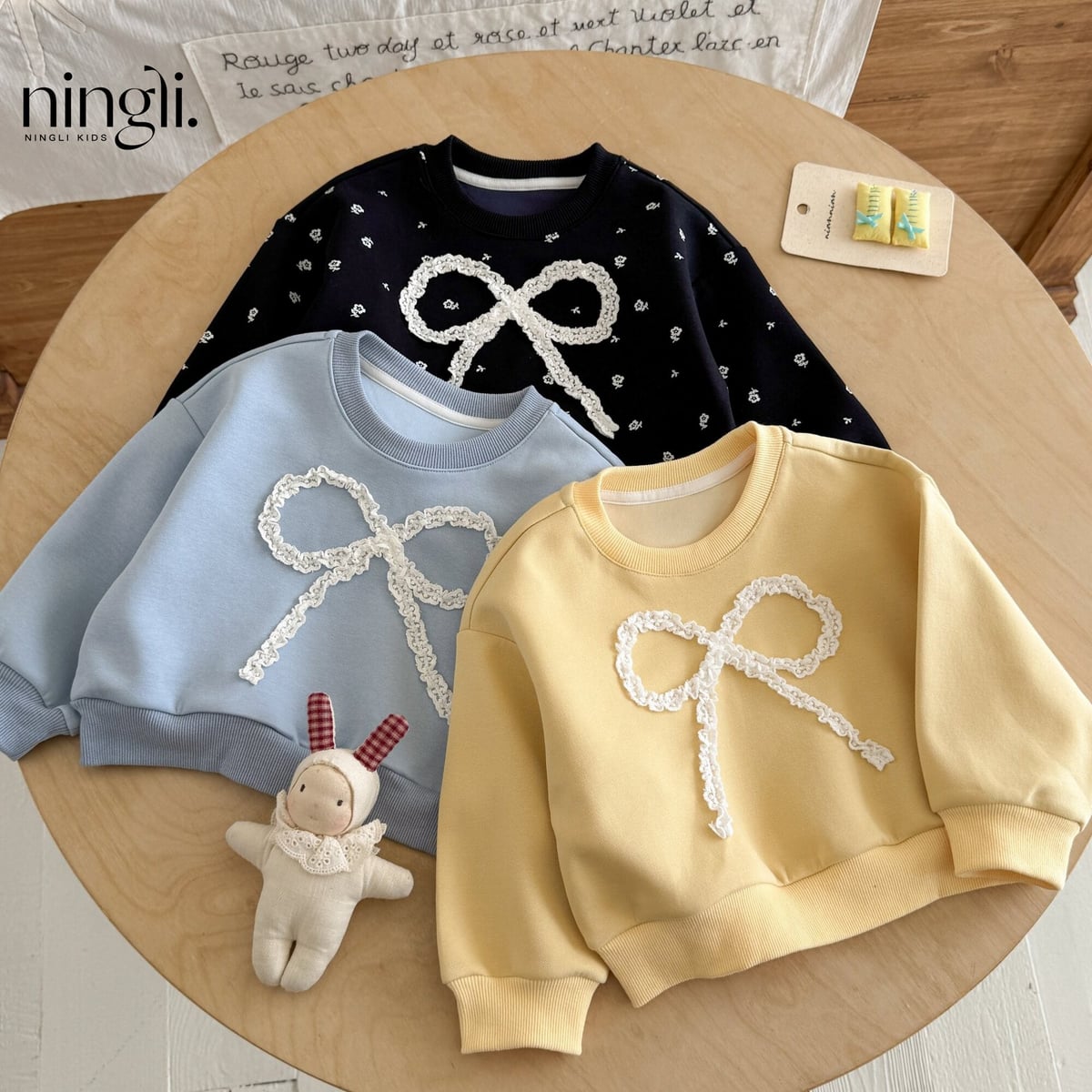 2026秋新作★子供服　トップス★80cm〜140cm 3色