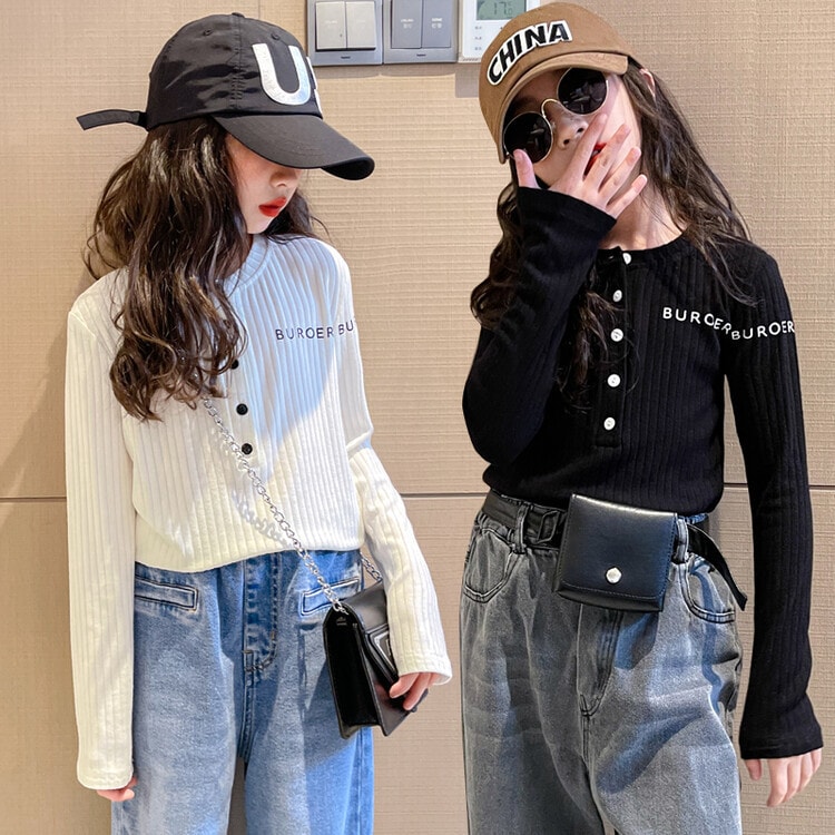 2026秋新作★子供服　トップス★120cm〜170cm 2色