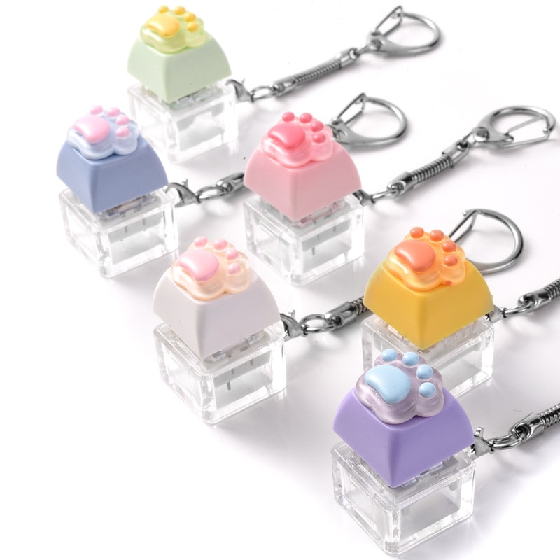 ★ストレス解消おもちゃ　装飾品★ボタン式スクイーズキーホルダー★