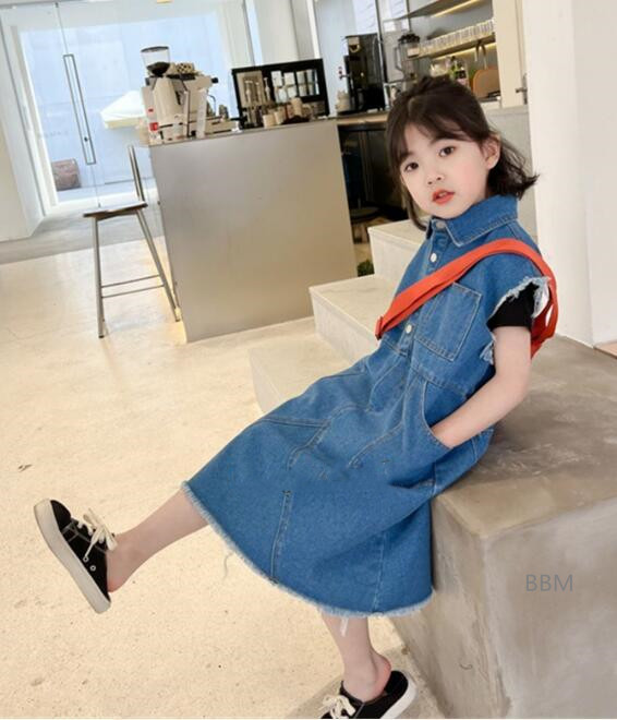 2022★春夏新作★韓国風子供服★ワンピース★可愛い★袖なし★7-17