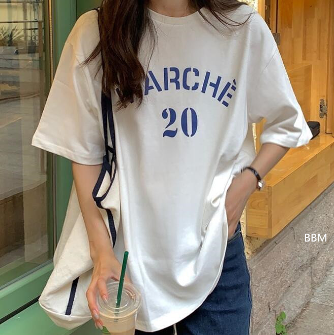 2022★春夏新作★韓国風★レディース★トップス★Tシャツ★英字★カジュアル★半袖★3色M-XL
