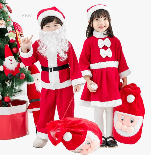 2022★キッズ服★クリスマス★ワンピース+帽子★トップス+ズボン+帽子★2色90-160CM