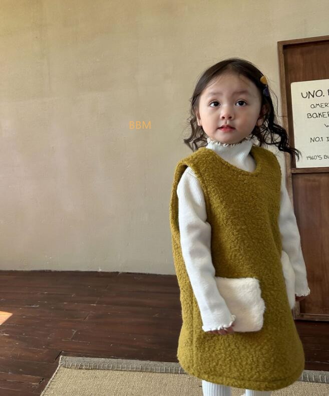 2022★秋冬新作★韓国風子供服★トップス★ワンピース★分けて販売★厚手★2色73-140CM