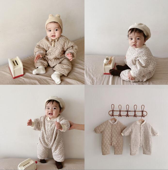 2022★秋冬新作★韓国風ベビー服★厚手★ロンパース★2色66-90CM