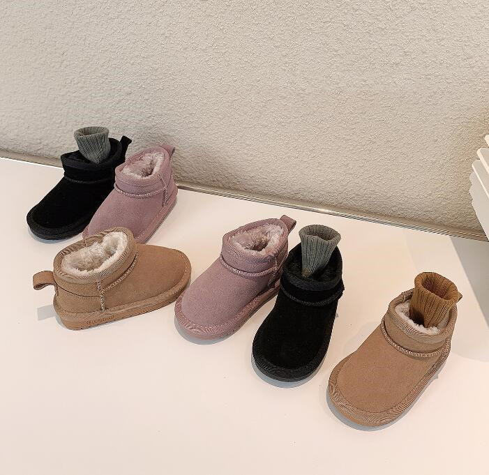 秋冬★靴★子供靴★キッズ靴★スノーブーツ★男女兼用★ショートブーツ★3色「21-30#」