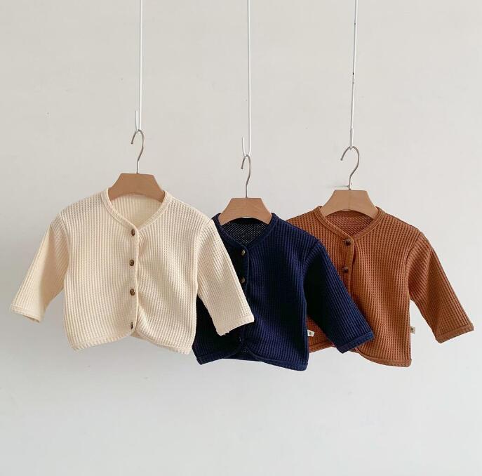 2023新作★子供服★カーディガン★トップス★韓国風子供服★ベビー★無地★3色★66-100CM