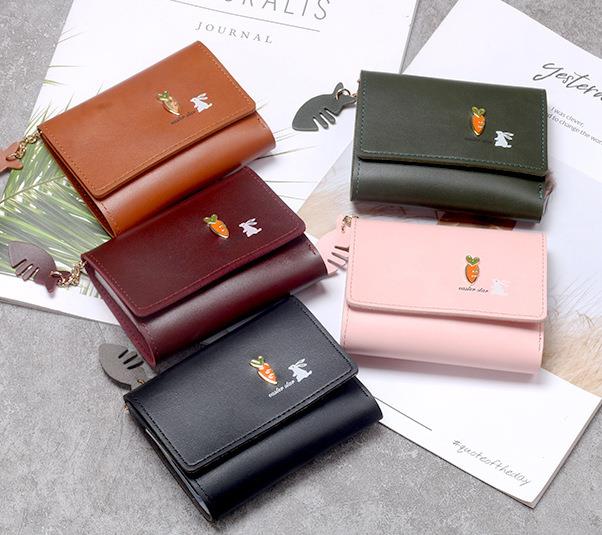 新入荷★レディース財布　ミニー財布　カード入れ　折畳み財布★5色