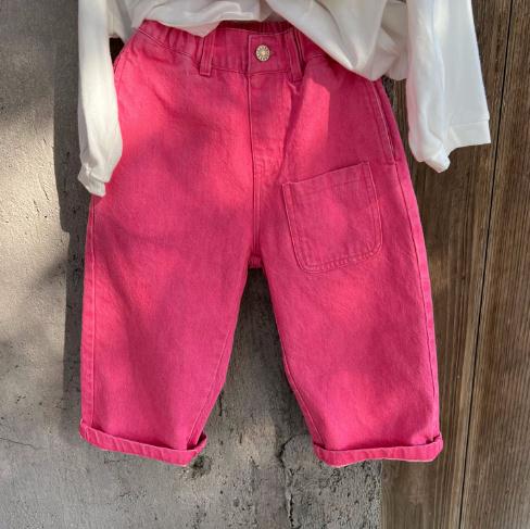 2023春新品★子供服　ボトムス　デニムズボン　80-140cm　