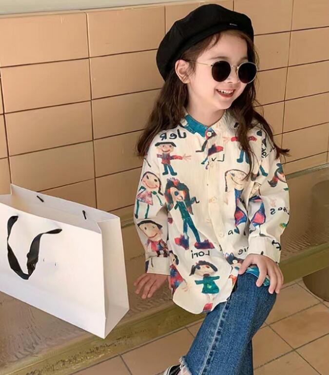 春新作★韓国風子供服★シャツ★トップス★7-15