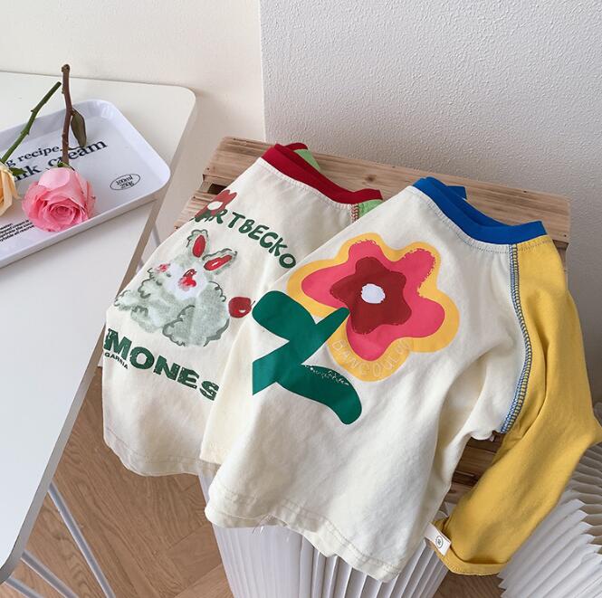 子供服★トップス★Tシャツ★韓国風子供服★長袖シャツ★男女兼用★2色★90-140CM