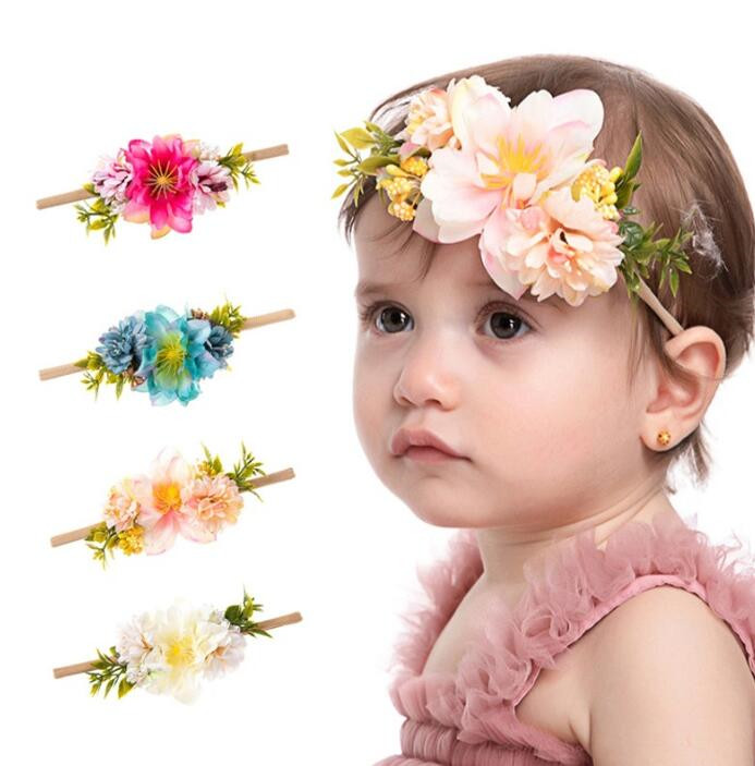 子供用★欧米風★ヘアバンド★髪飾り★ヘアアクセサリー★ベビー★撮影道具★可愛い★4色